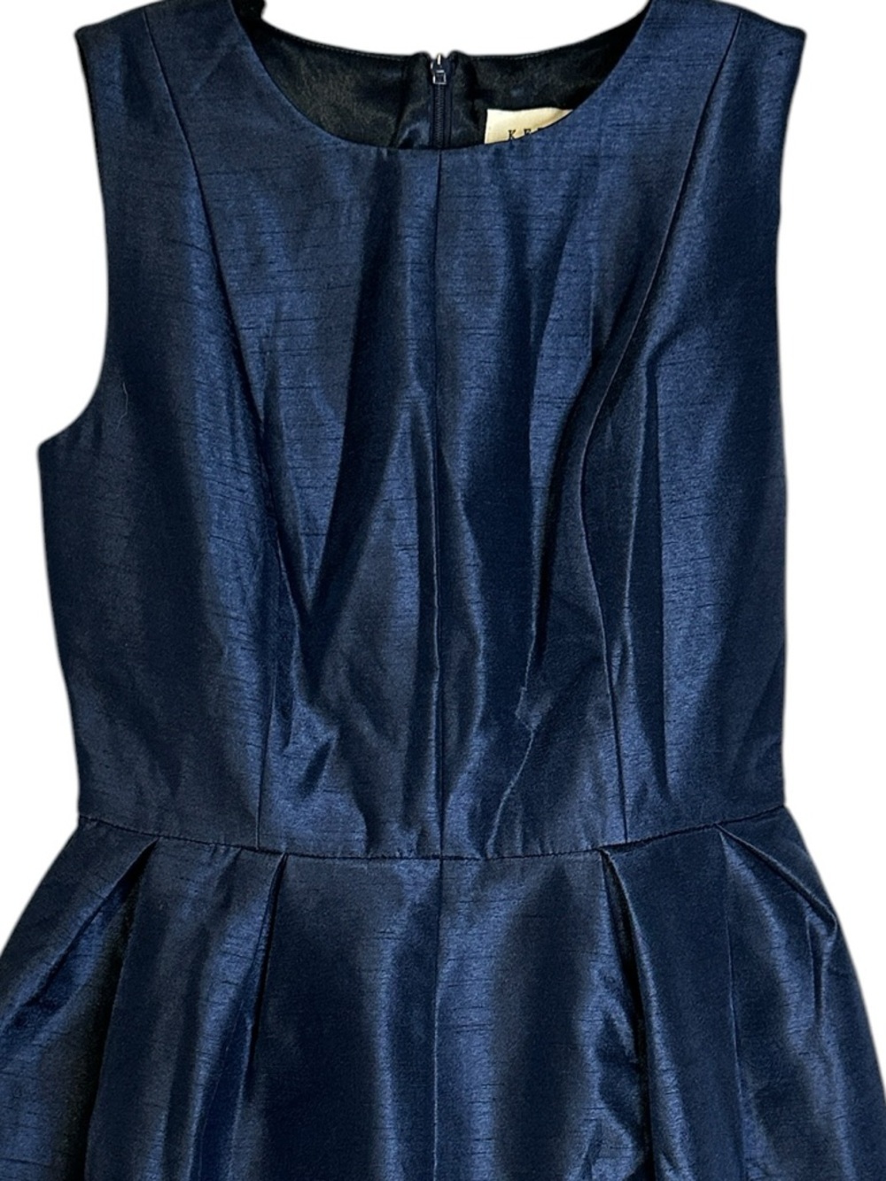Keepsake The Label Blue Resolution Cocktail Dress Pleated Sleeveless Small Chic - Picture 3 of 11